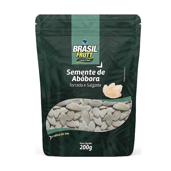 Semente de Abobora Torrada e Salgada Brasil Frutt 200g