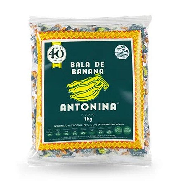 Balas de Banana Antonina 1Kg