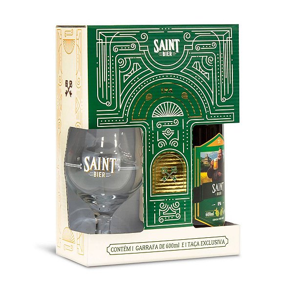 Kit Cerveja Saint Ipa 600ml + 1 Taça