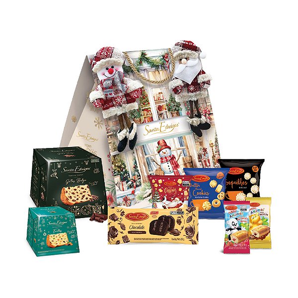 Kit Christmas Dolls com 8 Itens Santa Edwiges