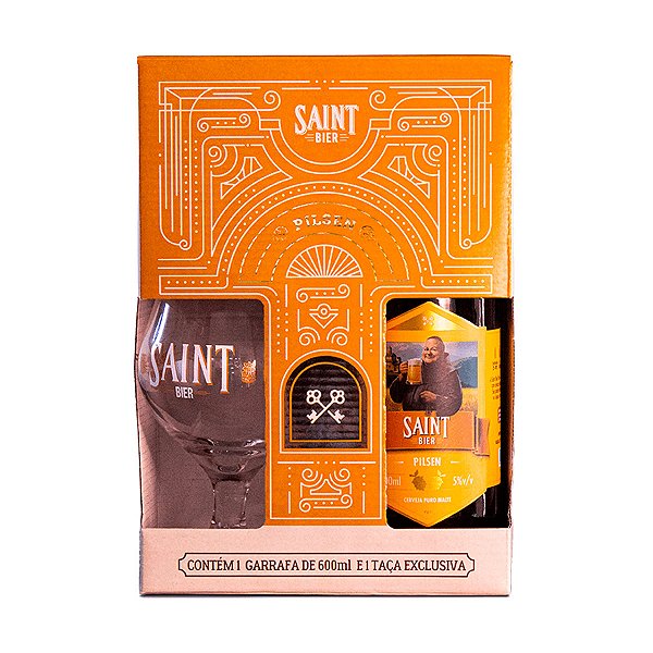 Kit Cerveja Saint Bier Pilsen 600ml + 1 Taça