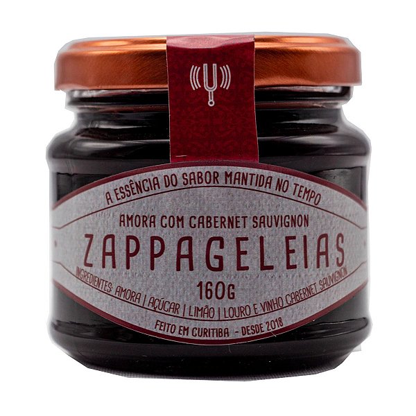 Geleia de Amora com Cabernet Sauvignon Zappageleias 160g