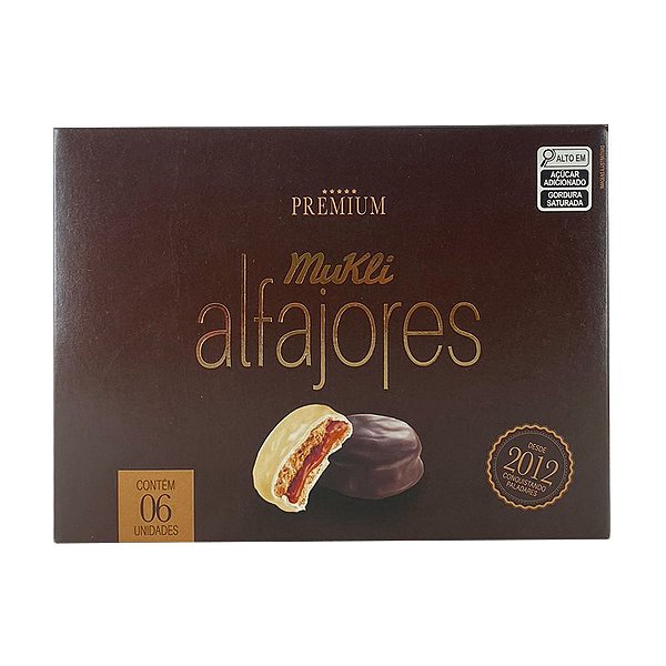 Kit com 6 Alfajores Mukli