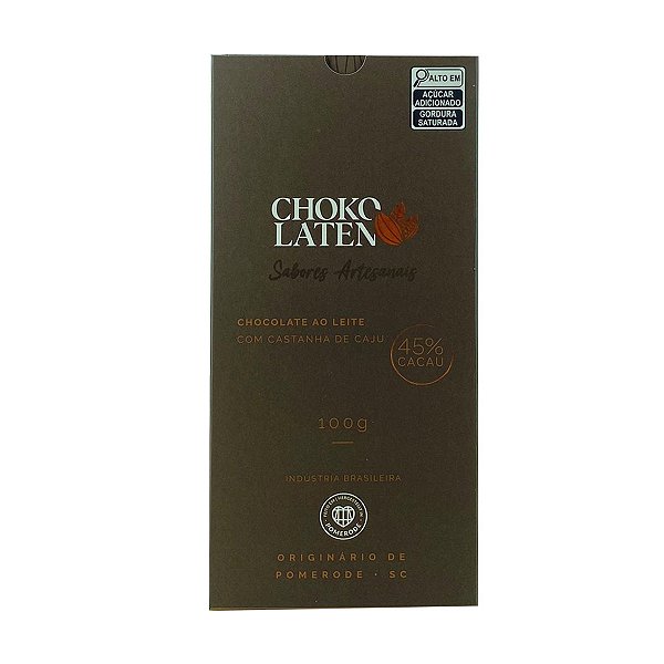 Chocolate ao Leite com Castanha de Caju Chokolaten 100g