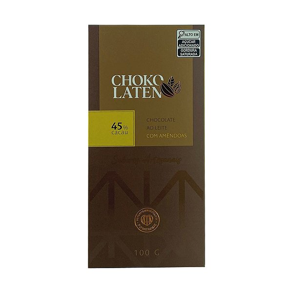 Chocolate ao Leite com Amendoas Chokolaten 100g