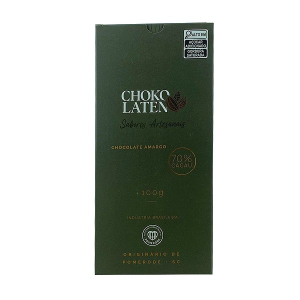 Chocolate Amargo 70% Cacau Chokolaten 100g