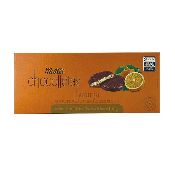 Chocolletas Sabor Laranja Mukli 150g