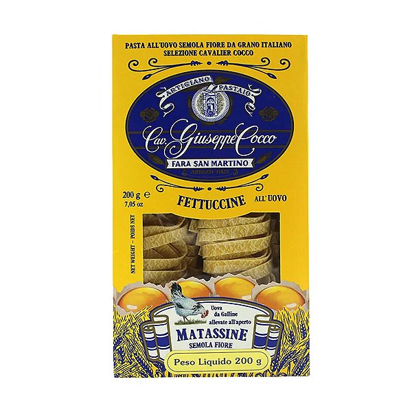 Massa Fetuccine All'uovo Giuseppe Cocco 200g