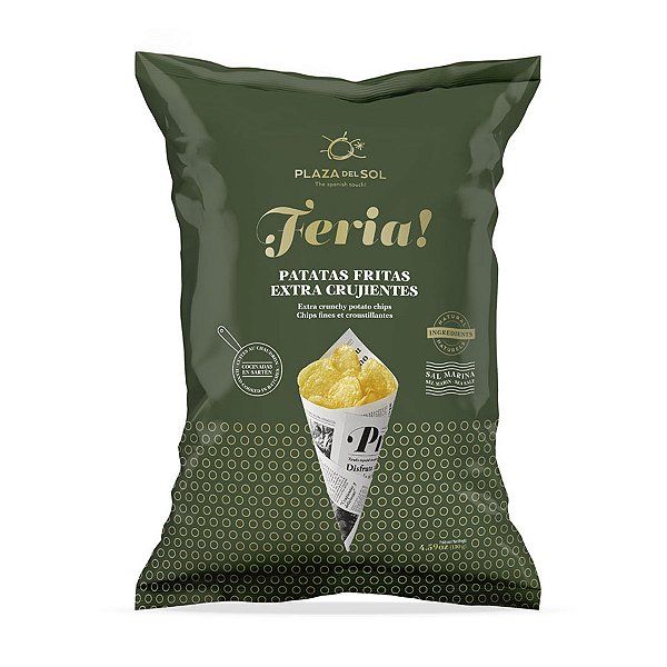 Chips de Batata Feria Extra Crunchy Plaza del Sol 130g