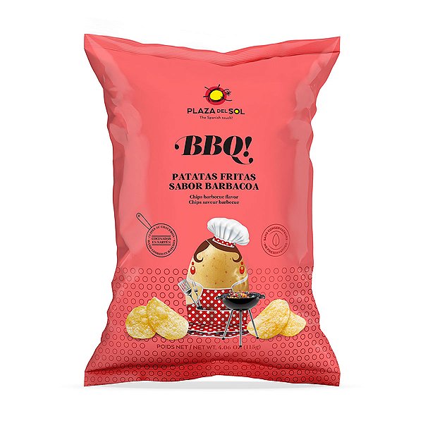 Chips de Batata Sabor BBQ Plaza del Sol 115g