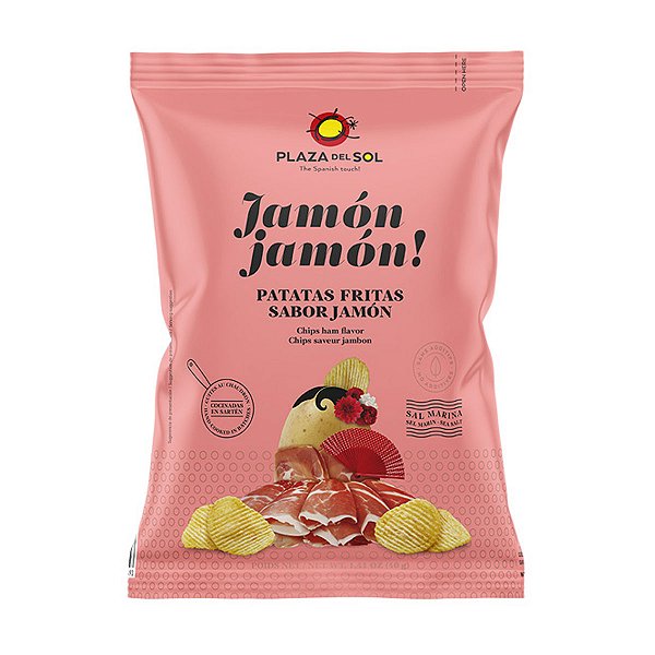 Chips de Batata Jamon Jamon Sabor Presunto Plaza del Sol 115g