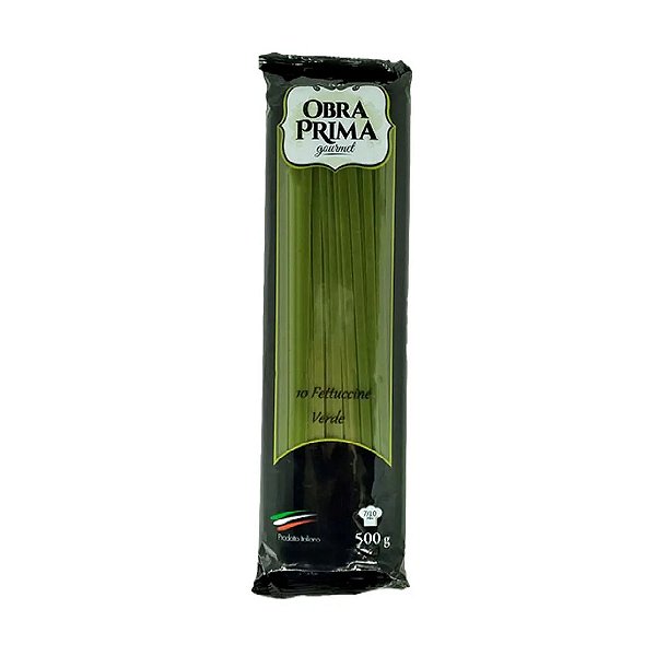 Massa Fettuccine Verde Obra Prima 500g