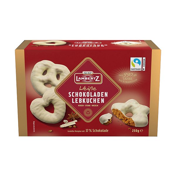 Pao de Mel Lebkuchen Branco Lambertz 250g