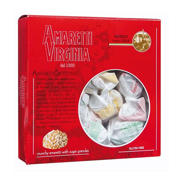 Caixa de Amaretti Crocante Virginia 150g