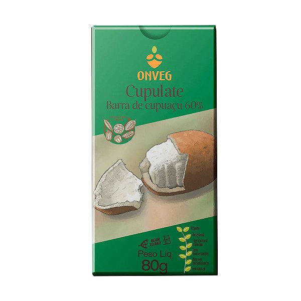 Cupulate Barra de Cupuaçu Onveg 80g