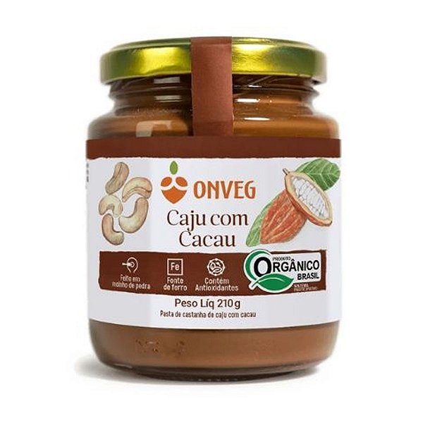 Pasta de Castanha de Caju com Cacau Onveg 210g