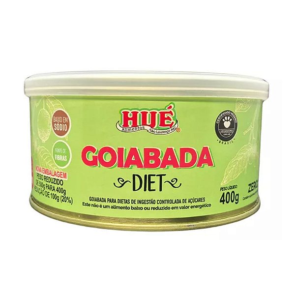 Lata de Goiabada Cascão Diet Hué 400g