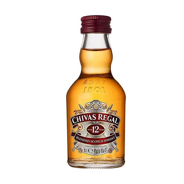 Mini Whisky Chivas Regal 12 Anos 50ml
