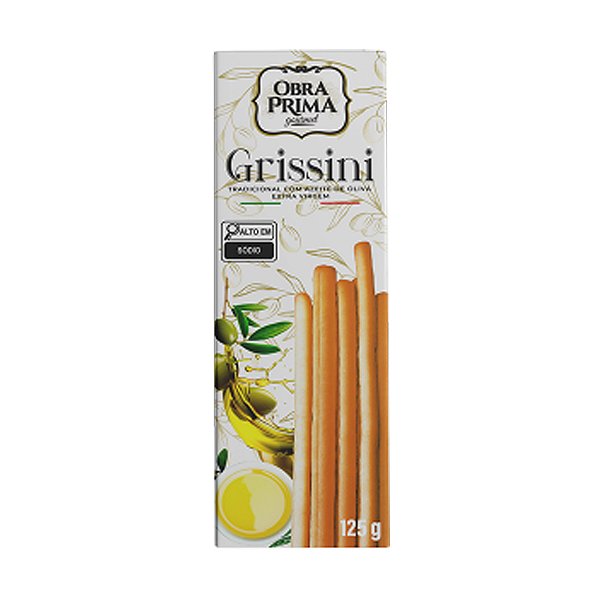 Grissini com Azeite e Sal Obra Prima 125g