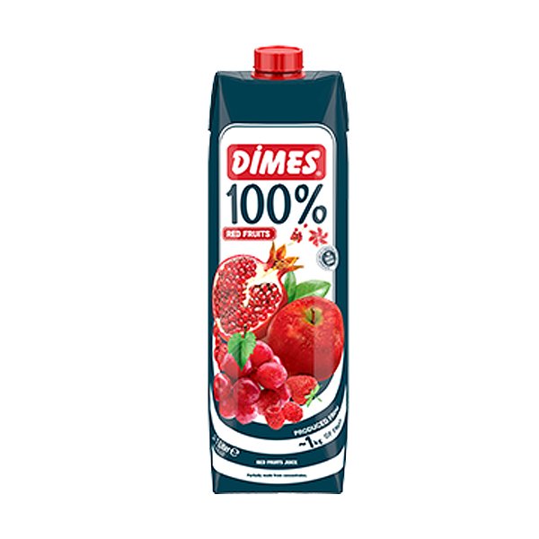 Suco de Frutas Vermelhas Sem Açucar Dimes 1L