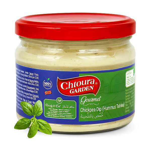 Hommus Pasta de Grao de Bico com Manjericao Chtoura Garden 310g