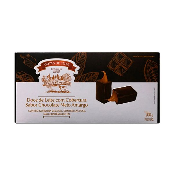 Doce de Leite Coberto com Chocolate Gotas de Leite 200g