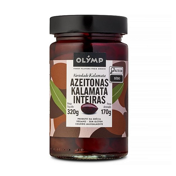 Azeitonas Kalamata Inteiras Olymp 170g