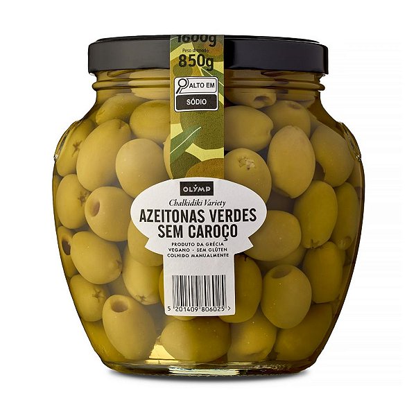 Azeitonas Verdes sem Caroco Olymp 850g