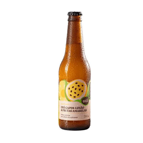 Cha de Capim Limao e Frutas Amarelas com Gas Brazô 350ml