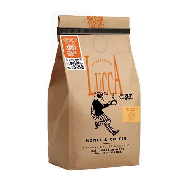 Cafe Especial Torrado em Graos Honey & Coffee Lucca  250g