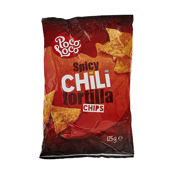Spicy Chili Tortilla Chips Poco Loco 125g