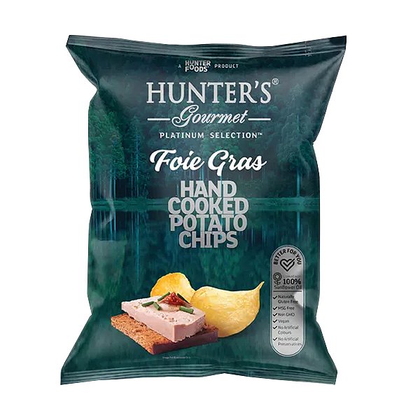 Chips de Batata Frita Sabor Foie Gras Hunters Gourmet 125g
