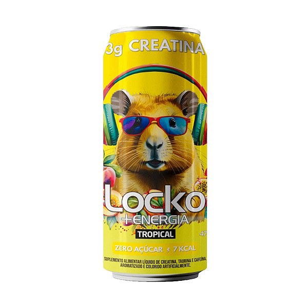 Energético Locko Tropical Zero Açúcar 473ml