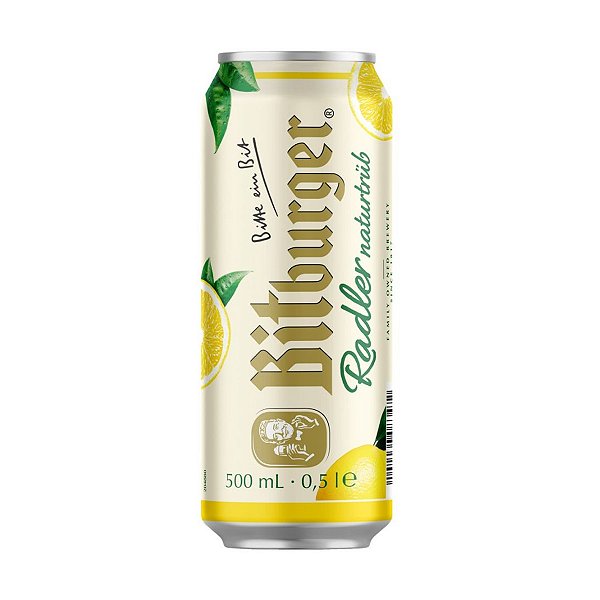 Cerveja Bitburger Radler Naturtrub Lata 500ml
