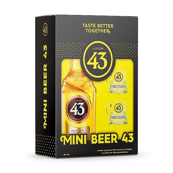 Kit Licor 43 700ml + 2 Canequinhas Para Dose