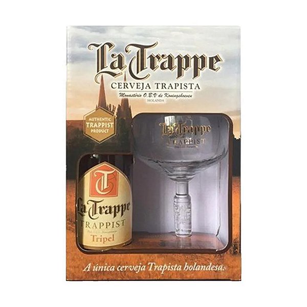 Kit Cerveja La Trappe Tripel 750 ml + Taça