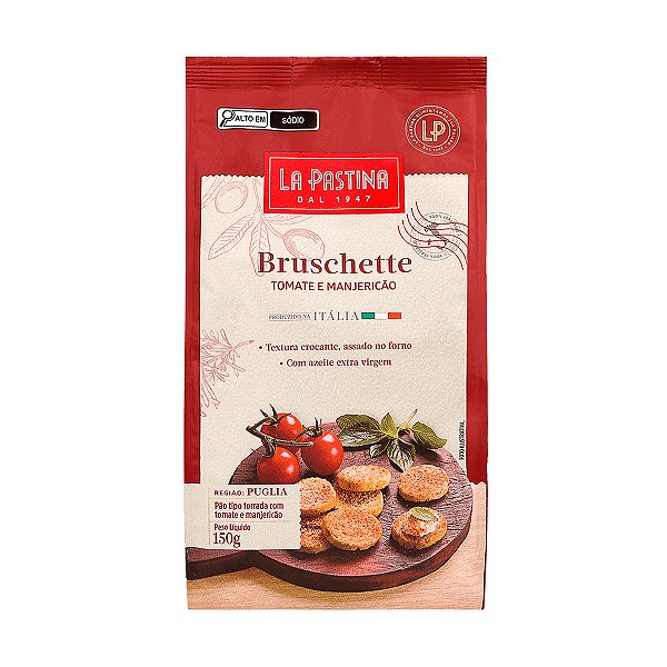 Bruschette Tomate e Manjericao La Pastina 150g