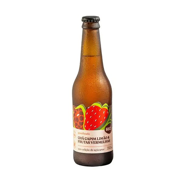 Cha de Capim Limao e Frutas Vermelhas com Gas Brazô 350ml