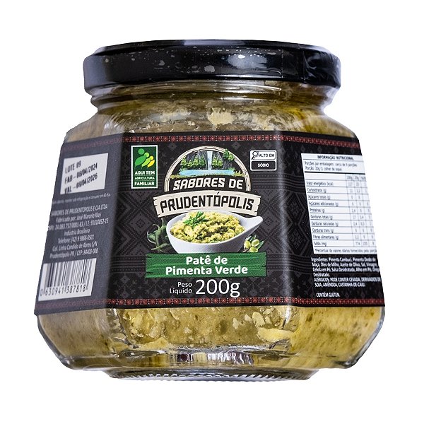 Pate de Pimenta Verde Sabores de Prudentopolis 200g