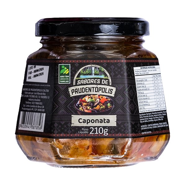 Caponata Sabores de Prudentopolis 210g