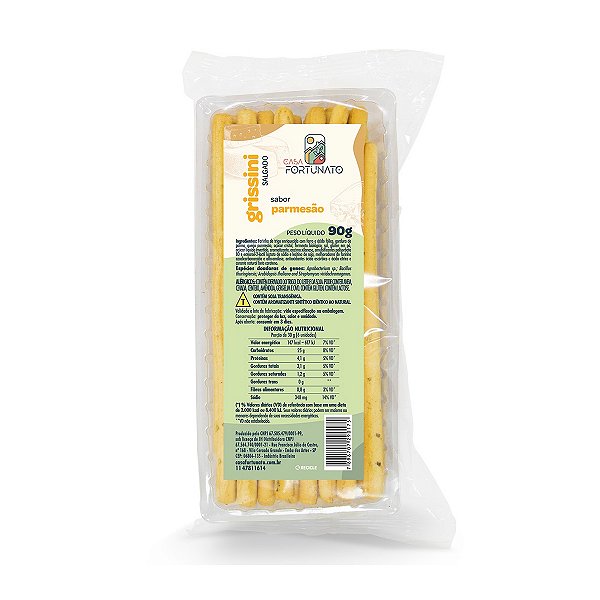 Grissini Sabor Parmesão Casa Fortunato 90g