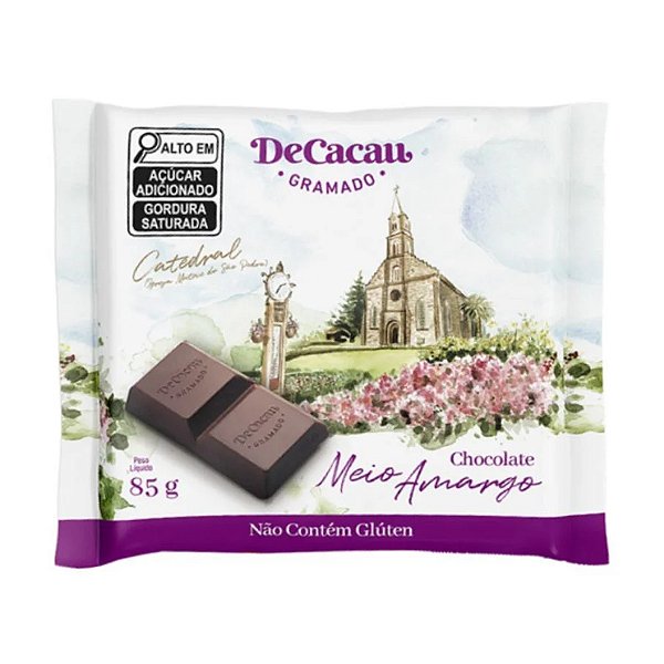 Chocolate Meio Amargo DeCacau 85g