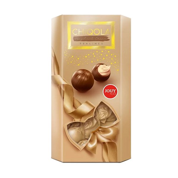 Bombom de Chocolate Recheado com Creme de Avela Chiqola 130g