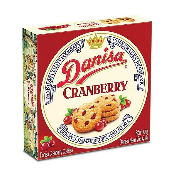 Butter Cookies com Cranberry Danisa 90g