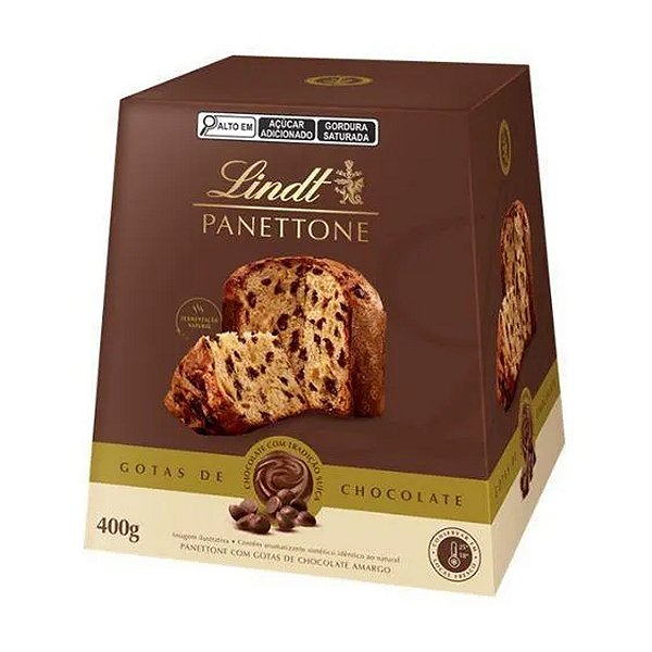 Panettone com Gotas de Chocolate Lindt 400g