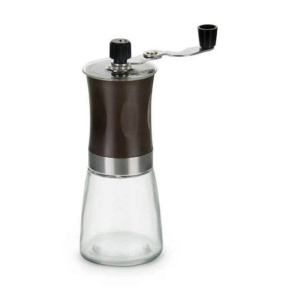 Moedor de Cafe Manual Vidro e Inox