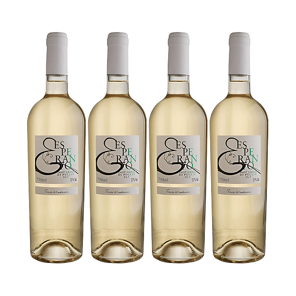 Kit 4 Vinhos Branco Seco Esperanto Pinot Grigio 750ml