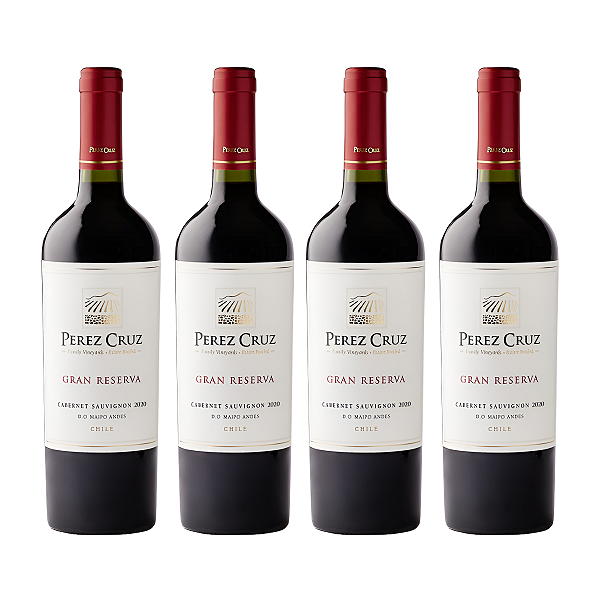 Kit 4 Vinhos Chileno Perez Cruz Gran Reserva 750ml