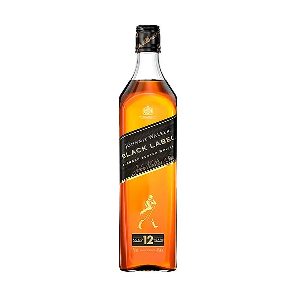 Whisky Johnnie Walker Black Label 12 anos Sem Cartucho 750ml