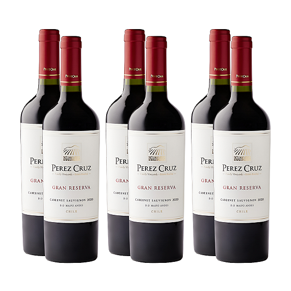 Kit 6 Vinhos Chileno Perez Cruz Gran Reserva 750ml